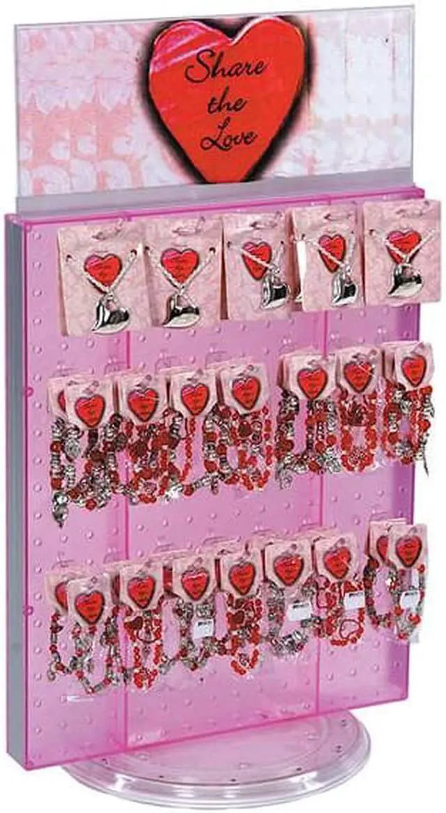 Alt view image 5 of 7 - AZAR DISPLAYS 700500-GRE Revolving 16"W x 20.25"H Pegboard Counter Display