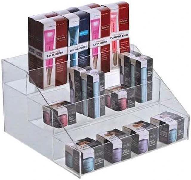 Alt view image 2 of 3 - AZAR DISPLAYS 326050 Three-Tier Step Display: 12"W x 11.75"D x 7"H