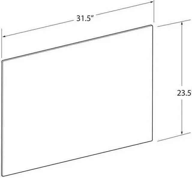 Alt view image 3 of 3 - AZAR DISPLAYS 952332 Clear Plastic Jigsaw Puzzle Board w/ round corners Size