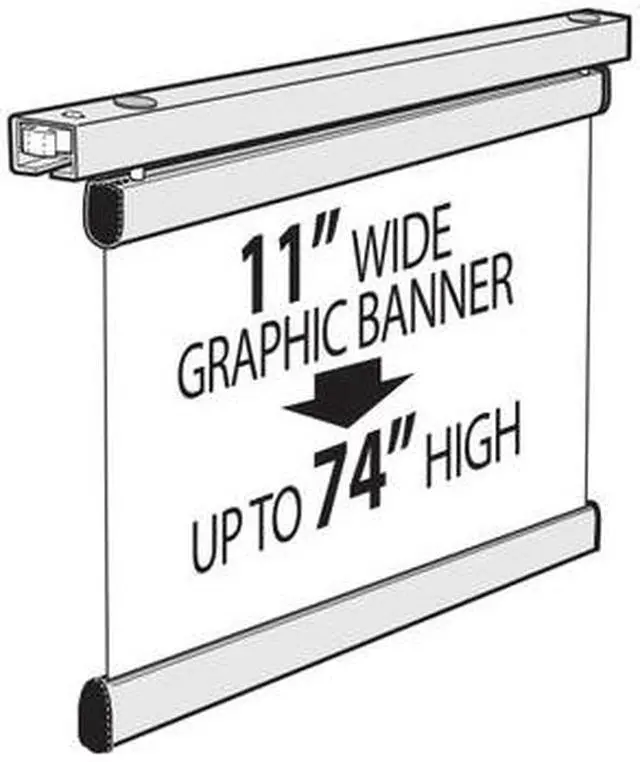 Alt view image 2 of 10 - AZAR DISPLAYS 300280 11"W Leaflet Banners for Sky Tower Display