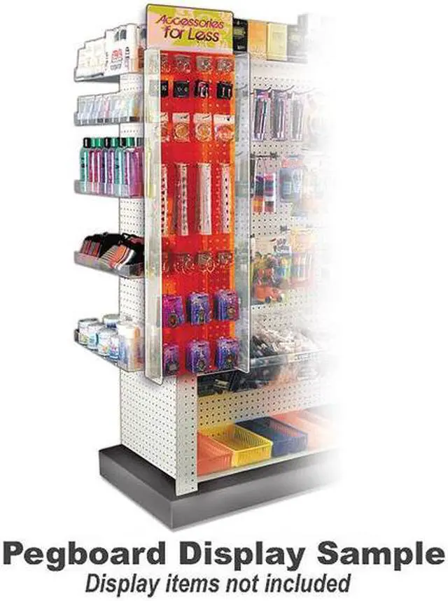 Alt view image 2 of 5 - AZAR DISPLAYS 700350-ALM 13.5"W x 44"H Pegboard Powerwing Display