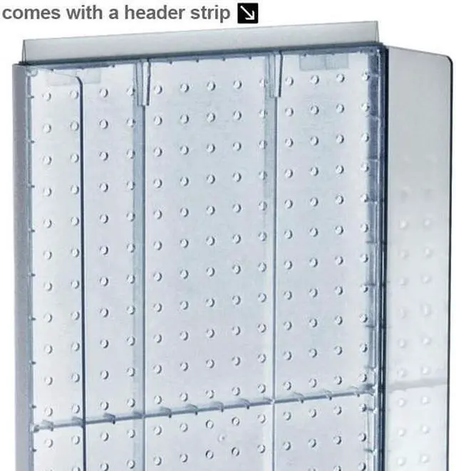 Alt view image 3 of 5 - AZAR DISPLAYS 700350-ALM 13.5"W x 44"H Pegboard Powerwing Display