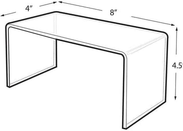 Alt view image 2 of 2 - AZAR DISPLAYS 515336 8"W x 4"D x 4.5"H Riser Display, PK4