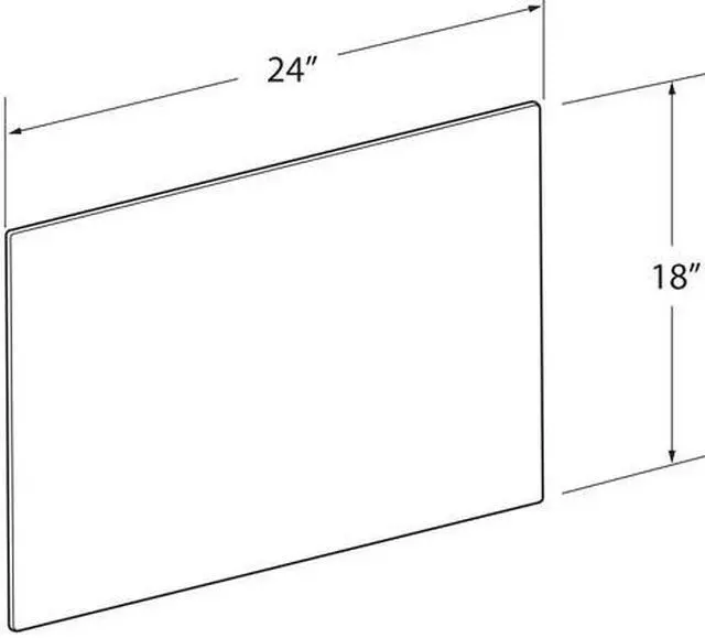 Alt view image 3 of 3 - AZAR DISPLAYS 952330 Clear Plastic Jigsaw Puzzle Board w/ round corners Size 18