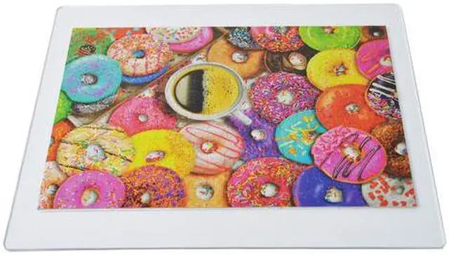 Alt view image 2 of 3 - AZAR DISPLAYS 952330 Clear Plastic Jigsaw Puzzle Board w/ round corners Size 18