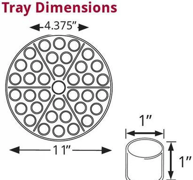 Alt view image 2 of 3 - AZAR DISPLAYS 225035 Three Tier Revolving Dislplay 13.5"H x 11"Dia. - round