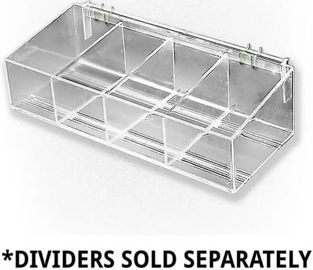 Alt view image 2 of 3 - AZAR DISPLAYS 556116 16" W X 7"D X 4"H Adjustable Divider Bin