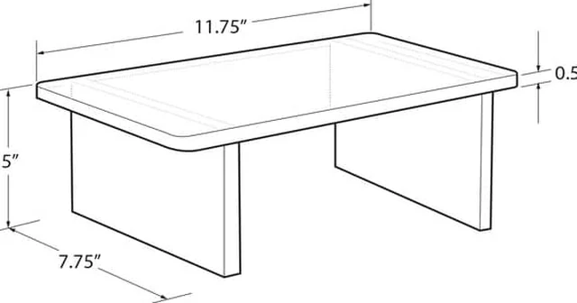 Alt view image 2 of 3 - AZAR DISPLAYS 515365 5"H Clear Acrylic Deluxe Riser Display