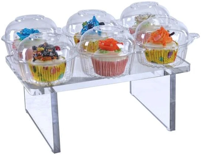Alt view image 3 of 3 - AZAR DISPLAYS 515365 5"H Clear Acrylic Deluxe Riser Display