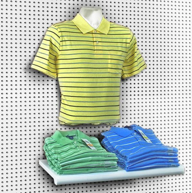 Alt view image 3 of 3 - AZAR DISPLAYS 900518-WHT White Plastic Male Bust for Pegboard and Slatwall, PK2