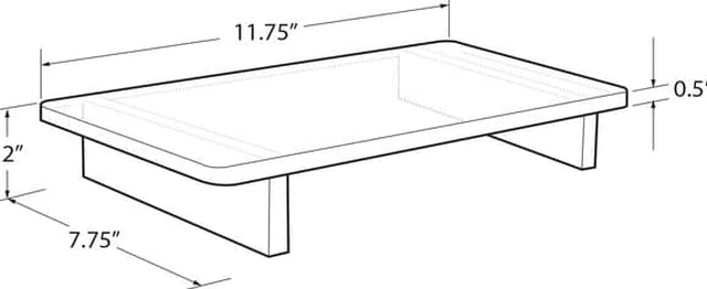 Alt view image 2 of 3 - AZAR DISPLAYS 515362 2"H Clear Acrylic Deluxe Riser Display