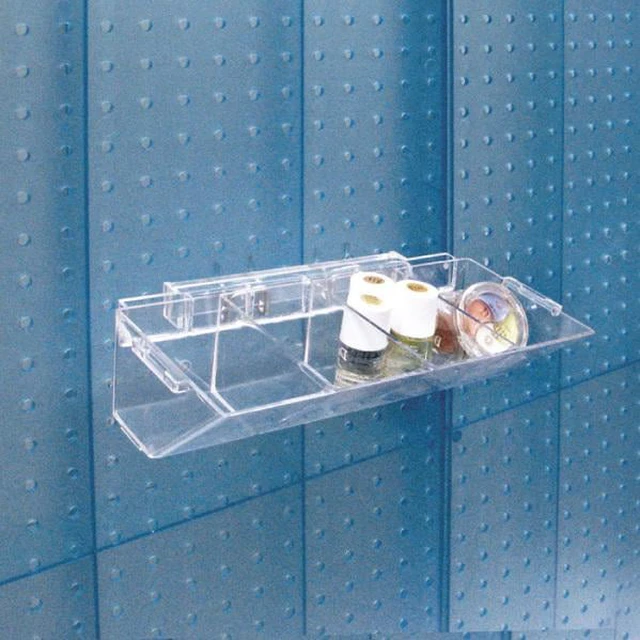 Alt view image 2 of 4 - AZAR DISPLAYS 223011 4-Compartment Molded Tray for Pegboard or Slatwall, PK2