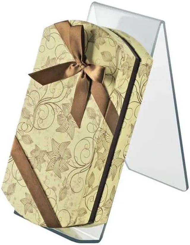 Alt view image 2 of 3 - AZAR DISPLAYS 515445 4.5"W x 9.5"D x 10.5"H Easel Display. Front Lip: 1.75"H,