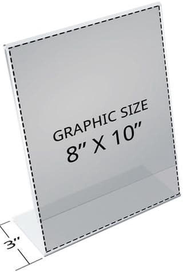 Alt view image 3 of 4 - Azar Displays L-Shape Plastic Sign Holder 10/Pack 112718