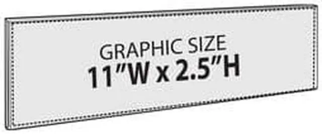 Alt view image 2 of 3 - Azar Displays Acrylic Wall Mount Nameplate Sign Holder with Magnetic Tape 10/Pack 129920
