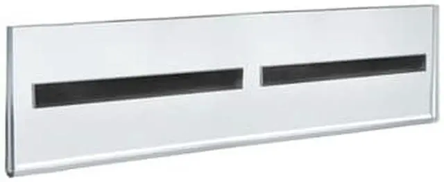 Alt view image 3 of 3 - Azar Displays Acrylic Wall Mount Nameplate Sign Holder with Magnetic Tape 10/Pack 129920