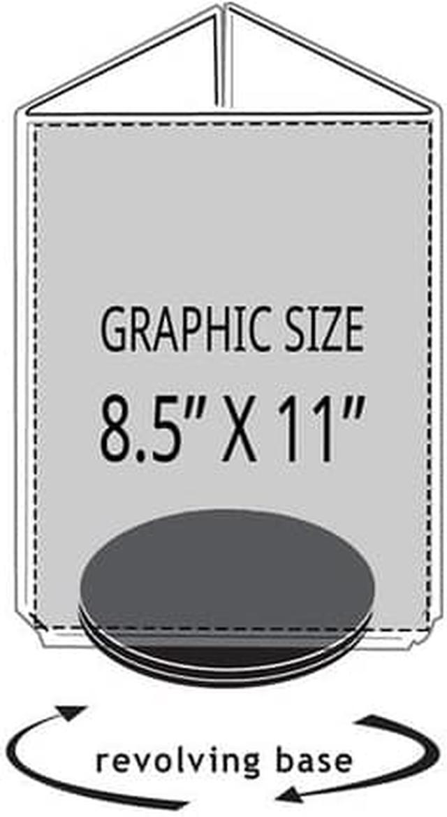 Alt view image 4 of 7 - Azar Displays 3-Sided Sign Holder 11 x 8.5-inch 193732