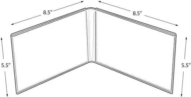 Alt view image 4 of 4 - Azar Displays Dual Frame Sign Holders 107704