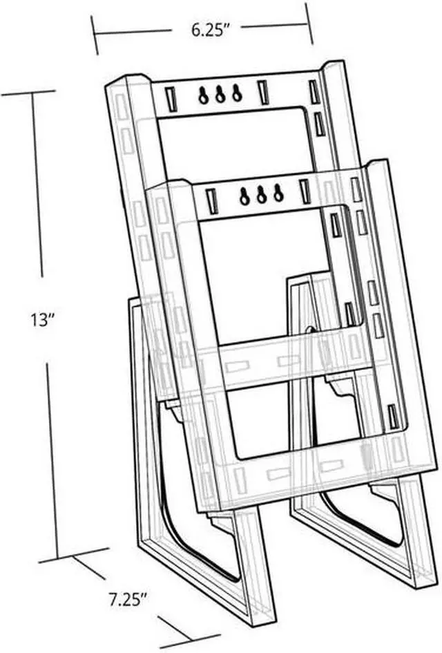 Alt view image 4 of 4 - Azar Displays Modular Brochure Holder 9 x 6-inch 252332
