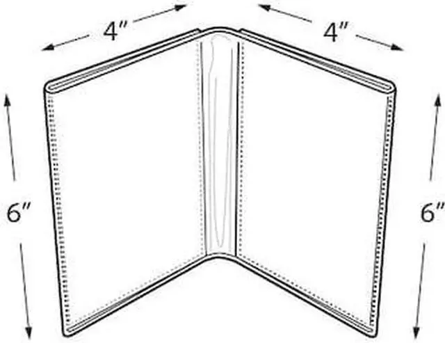 Alt view image 4 of 4 - Azar Displays Acrylic Dual Frame Sign Holder 10/Pack 107726