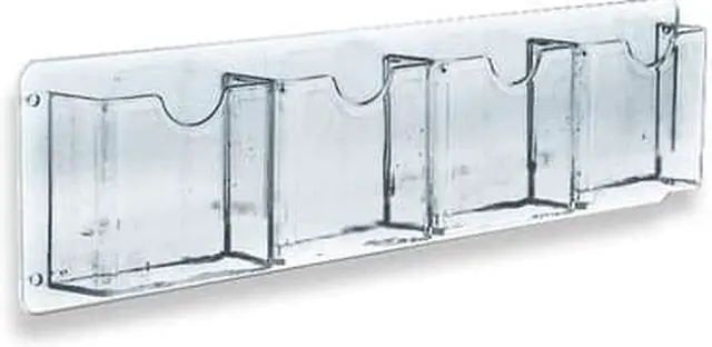 Alt view image 2 of 3 - Azar Brochure Holders 5.5" x 18.75" Clear Acrylic 2/Pack (252064)