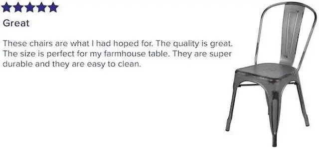 Alt view image 20 of 20 - Commercial Grade Distressed Silver Gray Metal Indoor-Outdoor Stackable Chair