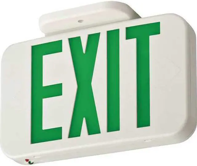 Alt view image 5 of 6 - Lithonia Lighting Contractor Select Switch Hardwired LED White Exit Sign