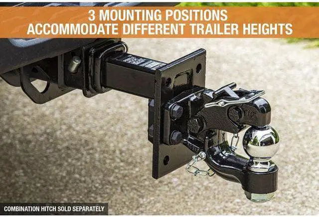 Alt view image 6 of 7 - Buyers Products PM107 3 Position Pintle Hook Mount With 10 Inch Shank