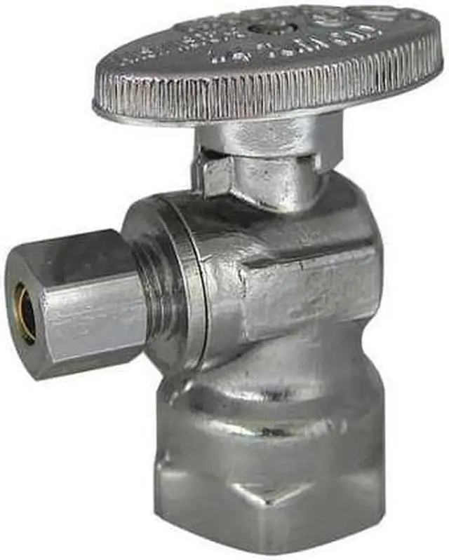 Alt view image 2 of 2 - KISSLER & CO 88-9360 Angle Stop Valve, Brass, FIP, 1/2 in.