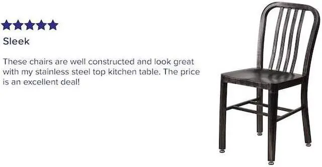 Alt view image 10 of 20 - Flash Furniture Black-Antique Gold Metal Indoor-Outdoor Chair (CH-61200-18-BQ-GG) CH6120018BQ