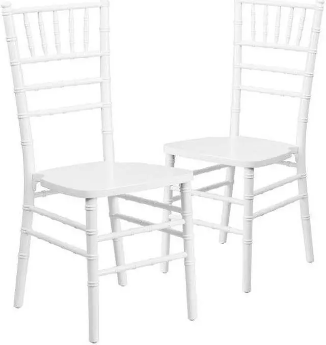 Alt view image 7 of 15 - FLASH FURNITURE 2-XS-WHITE-GG HERCULES Series White Wood Chiavari Chair
