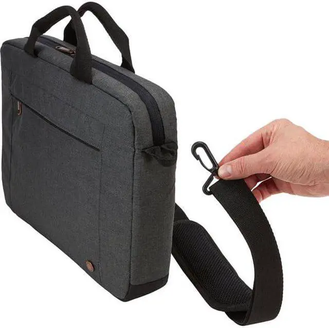 Alt view image 8 of 18 - Case Logic 3203694 14 in. Era Attache Laptop Case, Black