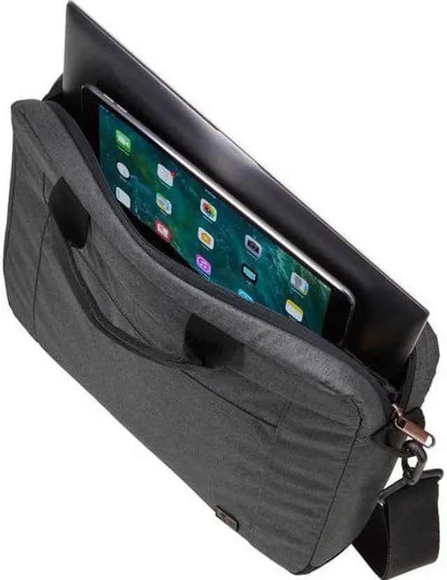 Alt view image 9 of 18 - Case Logic 3203694 14 in. Era Attache Laptop Case, Black