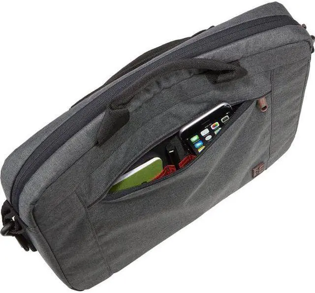 Alt view image 11 of 18 - Case Logic 3203694 14 in. Era Attache Laptop Case, Black