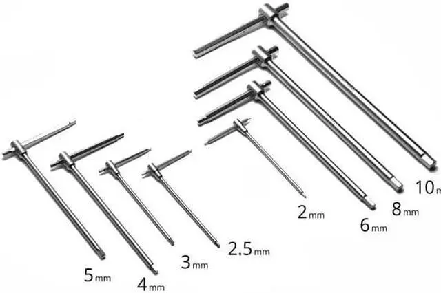 Alt view image 4 of 9 - capri tools sliding t-handle hex wrench set with mechanic's tray, 8-piece (cp13080mt)