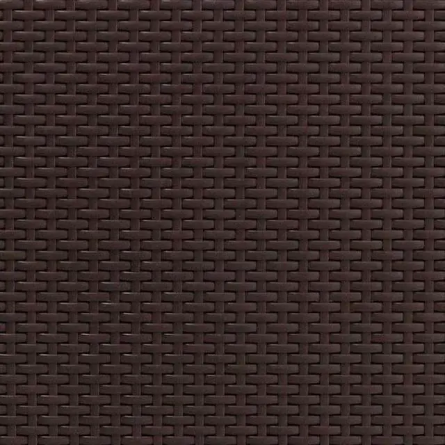 Alt view image 13 of 20 - Chocolate Brown Faux Rattan Sofa with All-Weather Beige Cushions