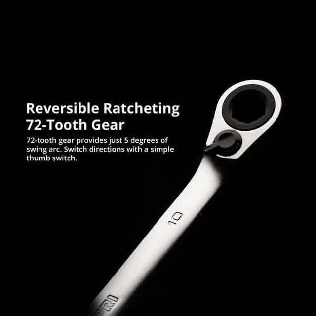 Alt view image 3 of 7 - CAPRI TOOLS CP15057 5/8 in 6-Point Long Pattern Reversible Ratcheting