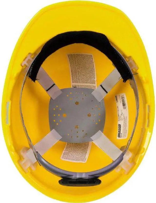 Alt view image 3 of 4 - JACKSON SAFETY 14833 Hard Hat, SC-6, Polyethylene, 4 Point Ratchet, Type 1,