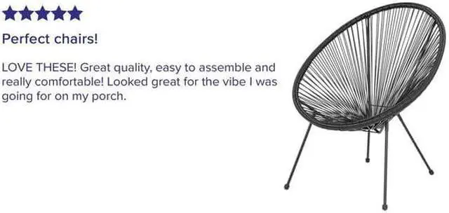 Alt view image 9 of 20 - Valencia Oval Comfort Series Take Ten Black Rattan Lounge Chair