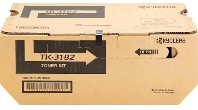Alt view image 11 of 13 - Kyocera TK-3182, TK3182 Black Toner Cartridge 1T02T70US0