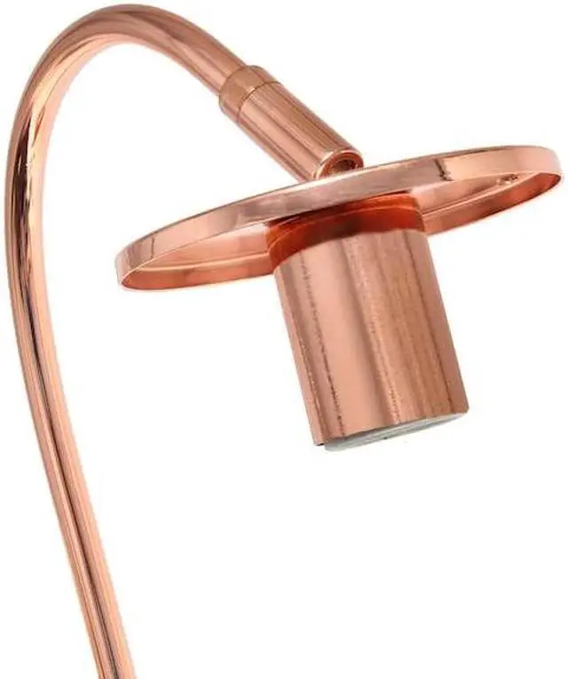 Alt view image 14 of 14 - Lalia Home Arched Metal Cage Table Lamp, Rose Gold