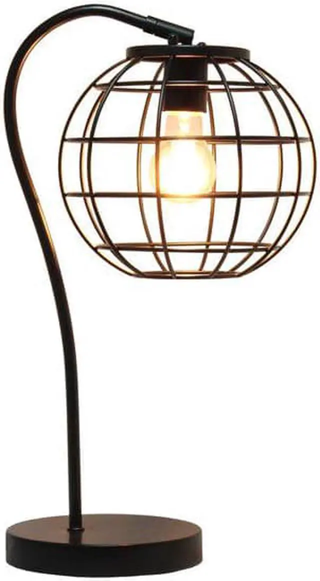 Alt view image 6 of 15 - Lalia Home Arched Metal Cage Table Lamp, Black