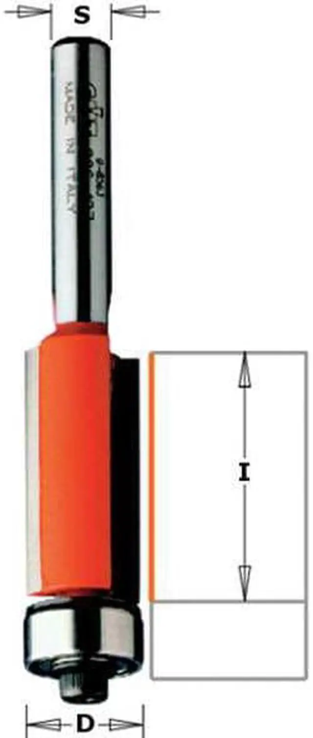 Alt view image 3 of 3 - CMT 806.064.11 Flush Trim Router Bit,HWM,1/4 in