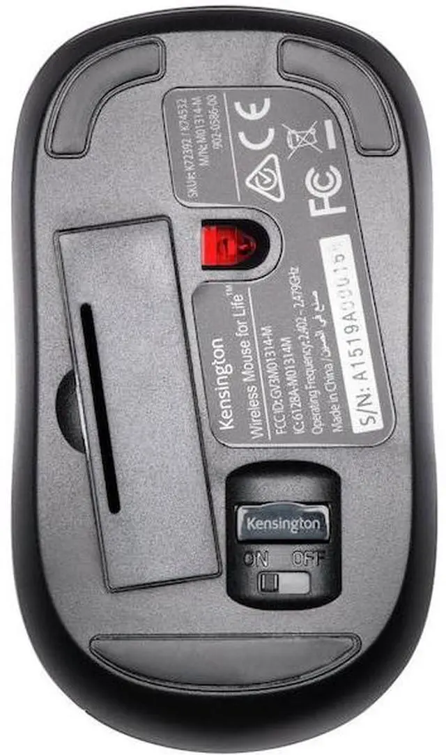 Alt view image 12 of 15 - Kensington K74532WW Black 3 Buttons USB Wireless Optical Mouse