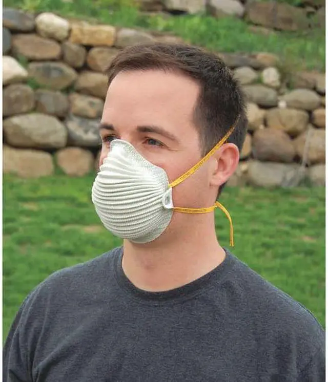 Alt view image 6 of 8 - Moldex N95 Disposable Respirator, Molded, Gray, Mask Size: M/L, 10PK Gray  4600