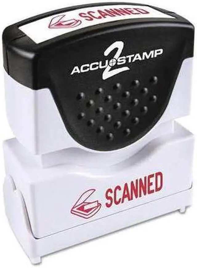 Main image of Accustamp2 035605 1 5/8 x 1/2 Red Scanned Accustamp2 Shutter Stamp with Microban