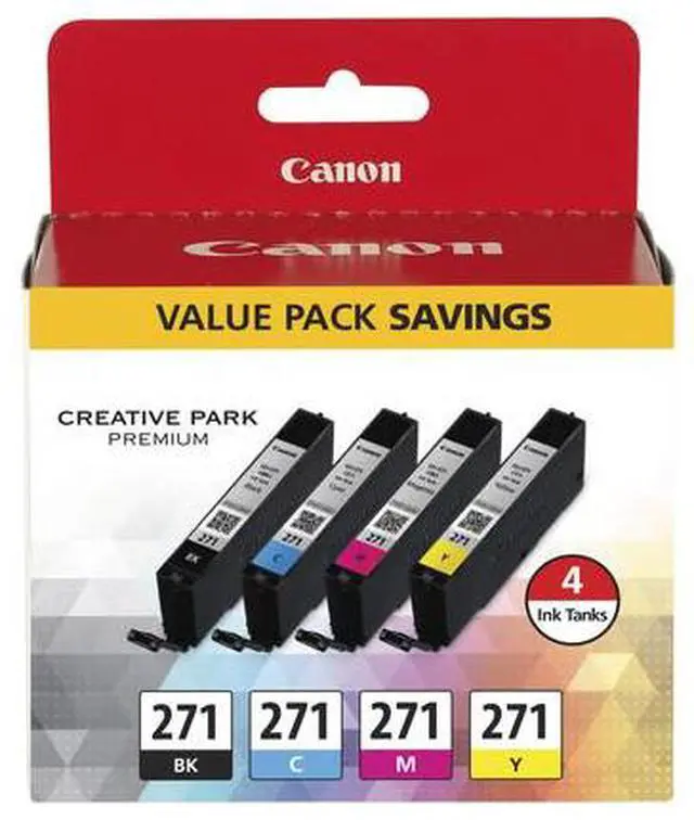 Alt view image 20 of 20 - Canon CLI-271 Ink Cartridge - Combo Pack - Black/Cyan/Magenta/Yellow