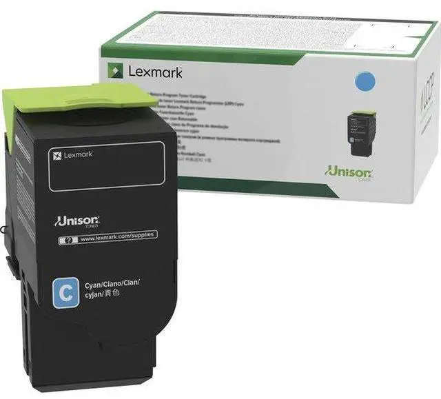 Alt view image 8 of 11 - Lexmark C2310C0 Return Program Toner Cartridge - Cyan