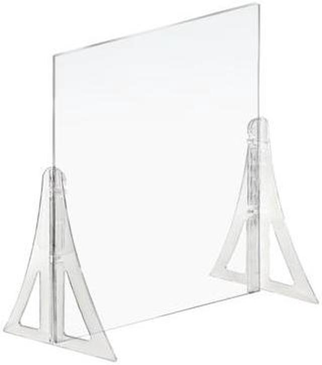 Alt view image 5 of 6 - Azar 31.5" x 23.5" Acrylic Sneeze Guard Clear (179822)