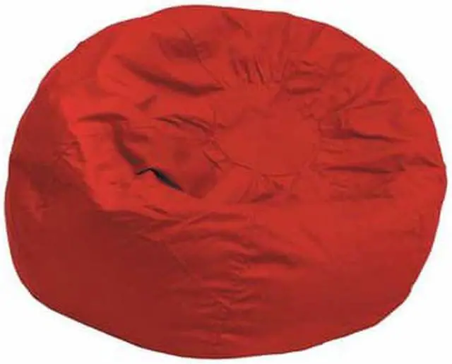 Alt view image 4 of 11 - Small Solid Red Kids Bean Bag Chair